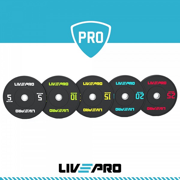  LivePro Bumper Plate  50mm 10kg -8038-10