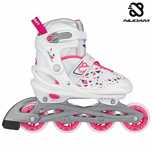 Inline Skates  Nijdam White Wedge N20AA04