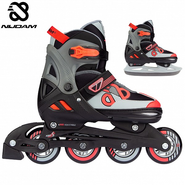 Inline Skates -  Nijdam Combo Red Raider N14AC01