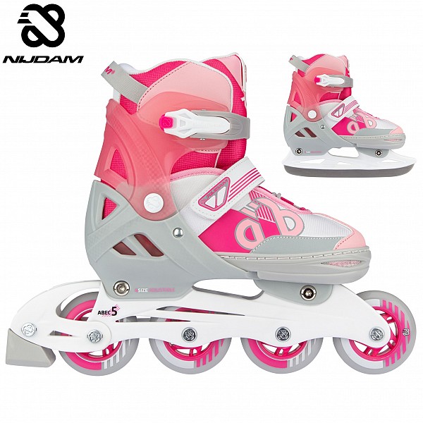 Inline Skates -  Nijdam Combo Bold Berry N14AC02