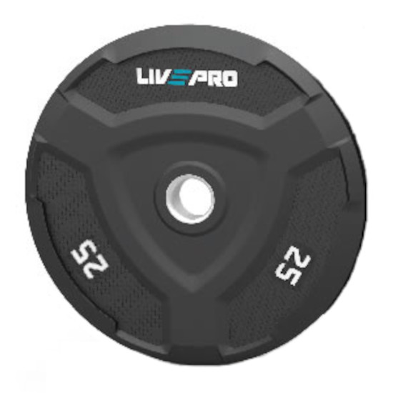  LivePro Bumper Plate 50mm 25kg -8022-25